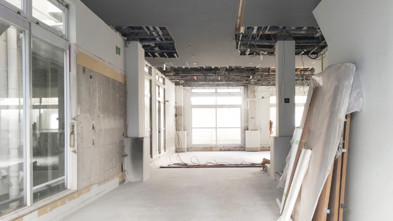 原状回復工事をしてスケルトンにするイメージ