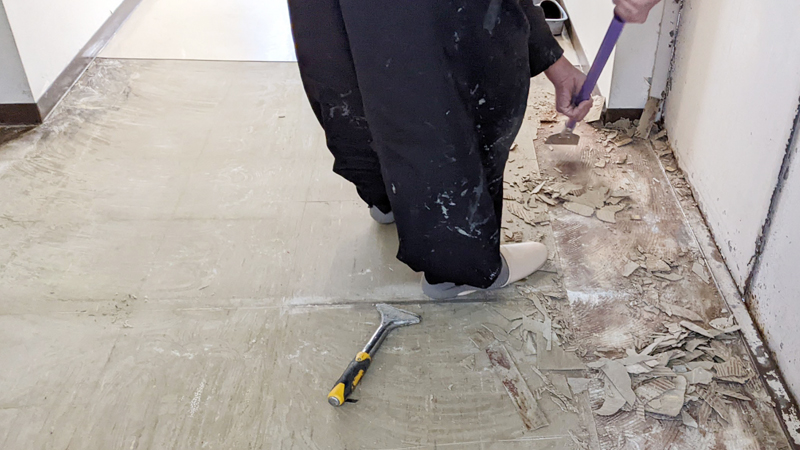 居抜き物件の一部を解体イメージ