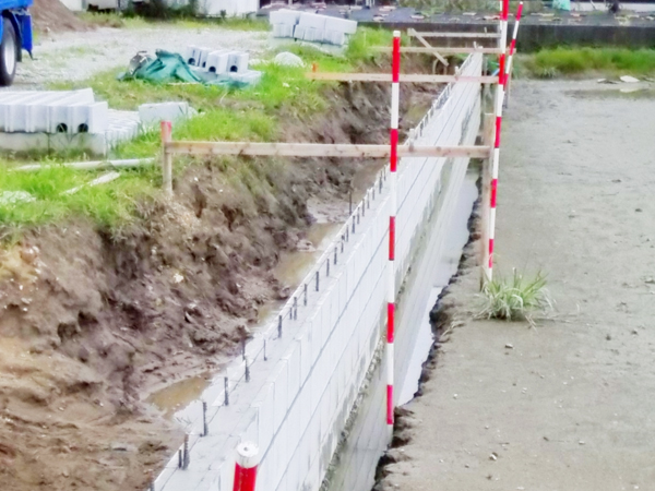 擁壁工事イメージ